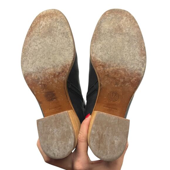 COCLICO designer Black leather minimalist ankle boots made in Spain - Picture 15 of 16